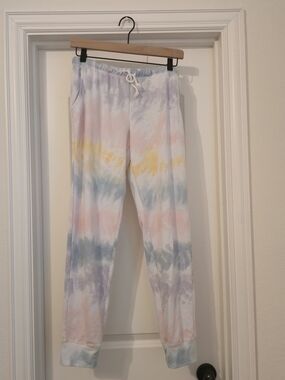 Jenni Pastel Tie-Dye Jogger Pants - Pink, Blue, Yellow, Purple